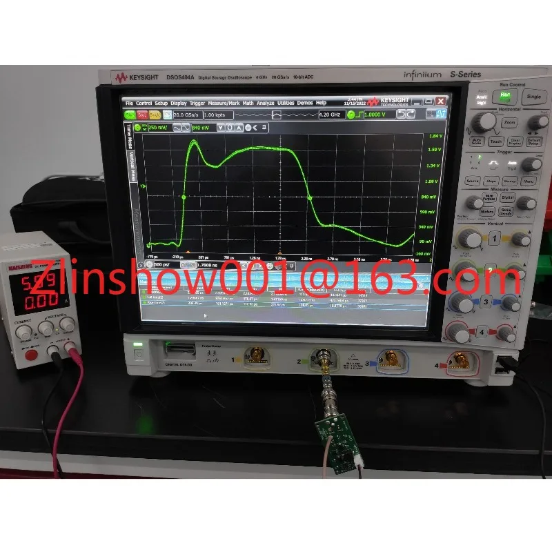 300 picoseconds rising edge oscilloscope bandwidth TDR measurement fast edge pulse generator