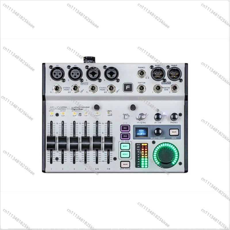 For Mixers Stage Performance Conference Small Portable with Bluetooth 8-way Digital Mixer