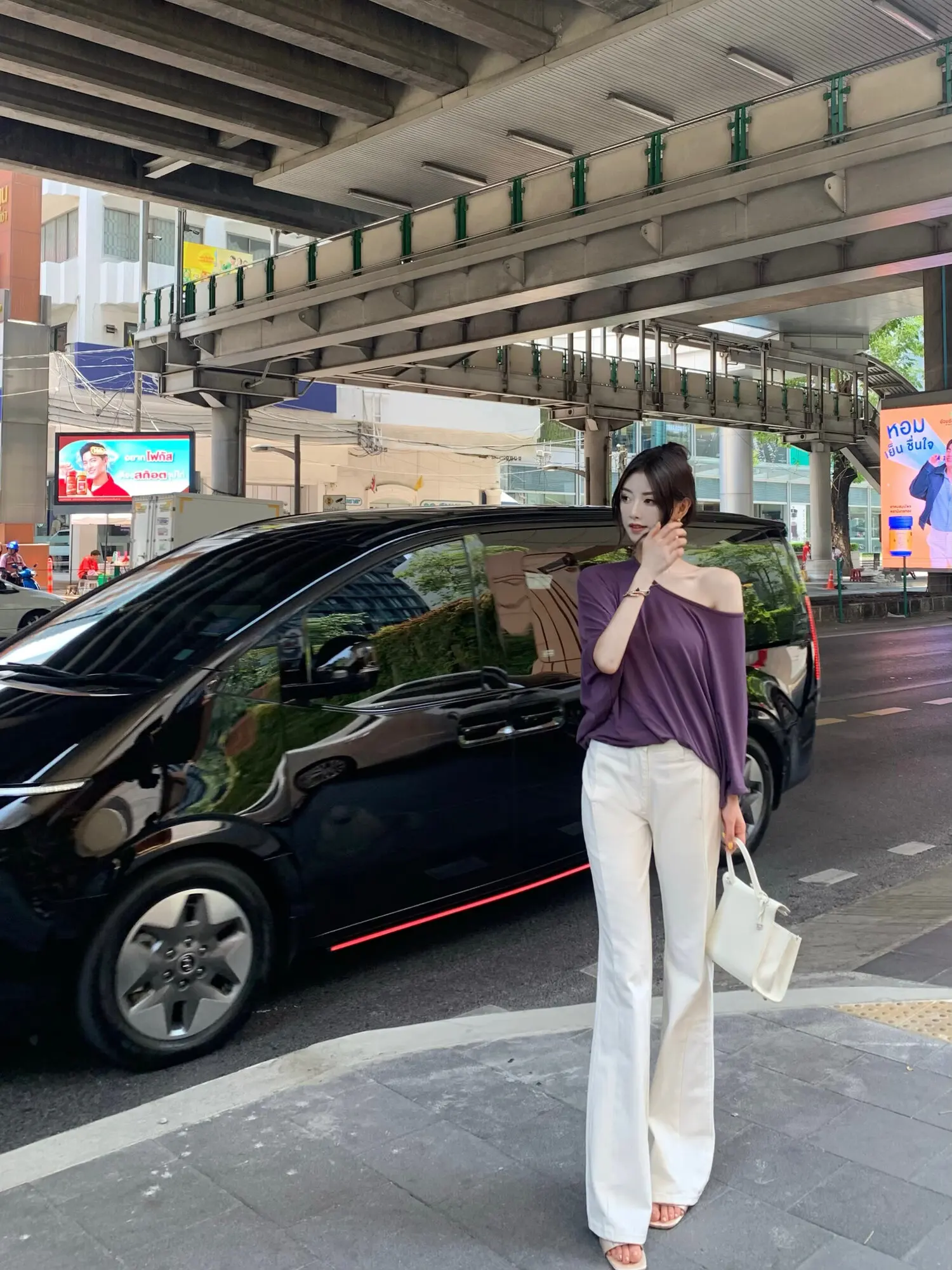 

J11 Studio Women's Straight Leg Floor-Length Jeans Textured Sensation White Color Removeable And Slimming Summer New Arrivals