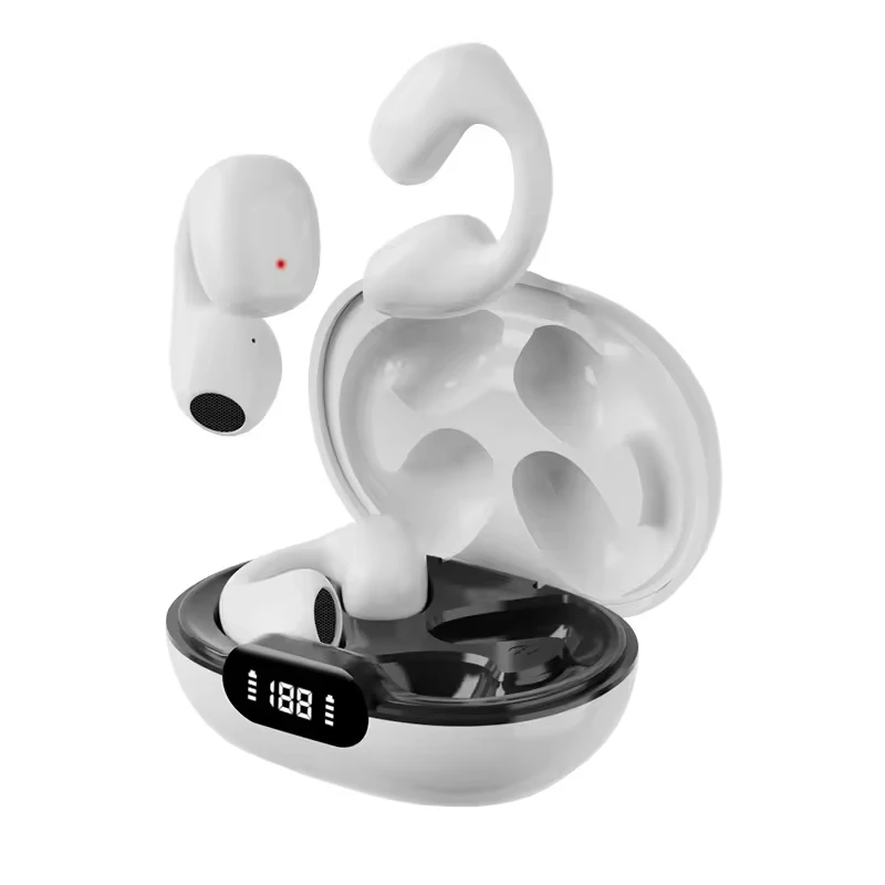 Audífono D101, auriculares inalámbricos Bluetooth, auriculares deportivos de conducción ósea con reducción de ruido