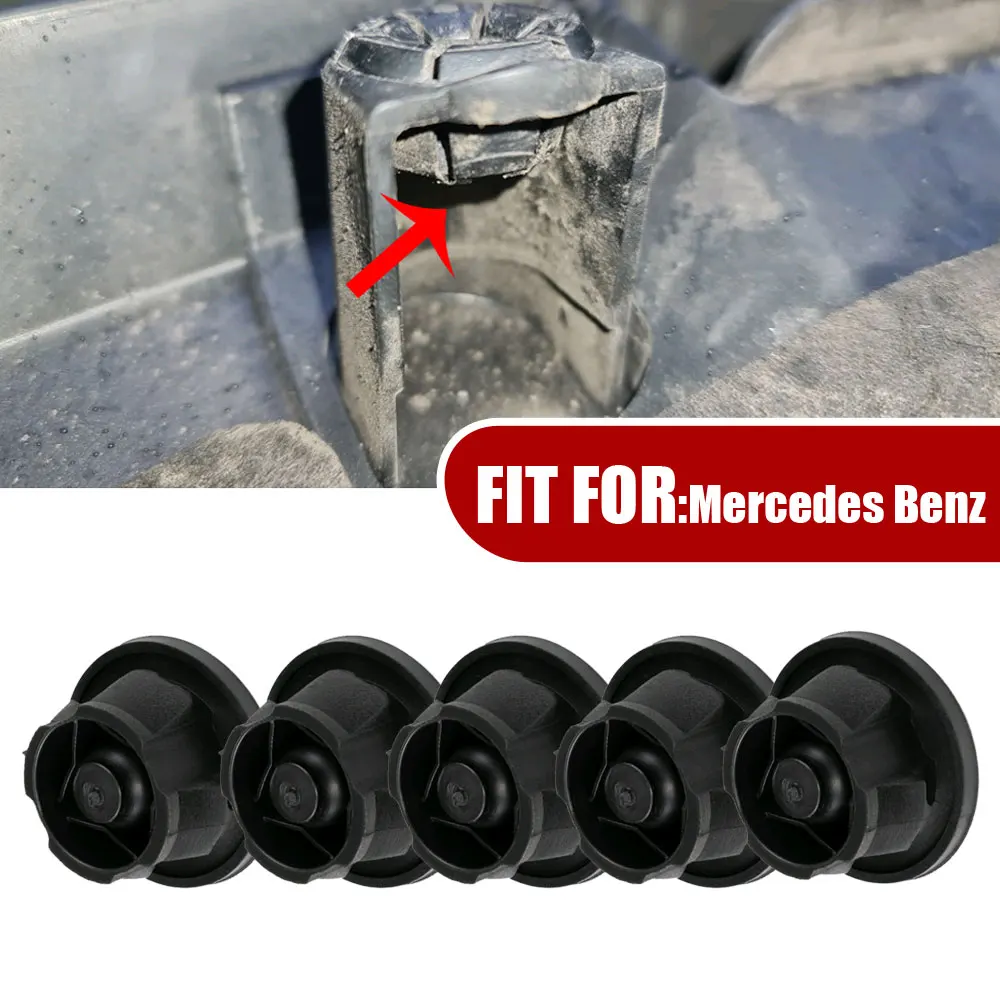 

5x Car Engine Covers Rubber Mat Engine Cover Trim Rubber Mounting Grommet Bung Absorber Accessories 6420940785 For Benz