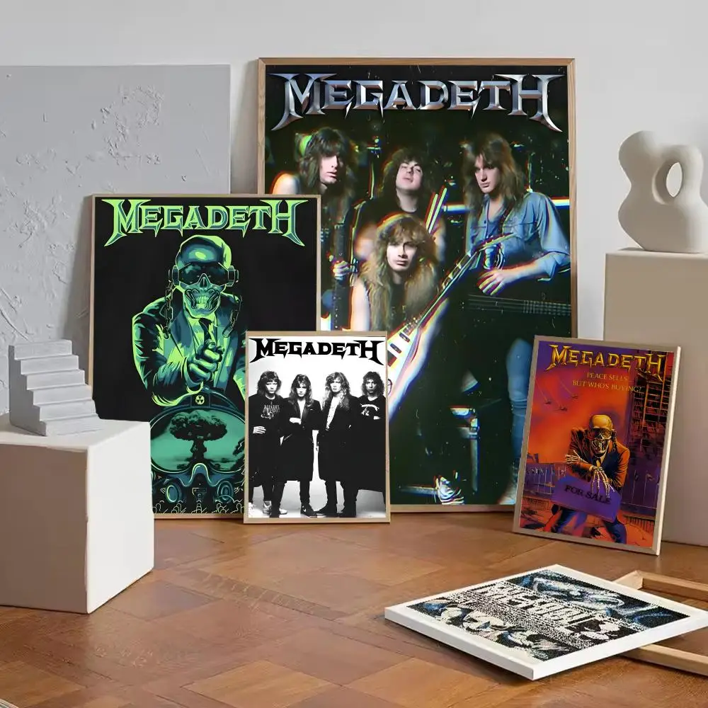 Metallica Cool band the M-megadeth Poster HD Self-Adhesive Wall Decor Home Office Dorm Bedroom & More Ideal Gift Choice