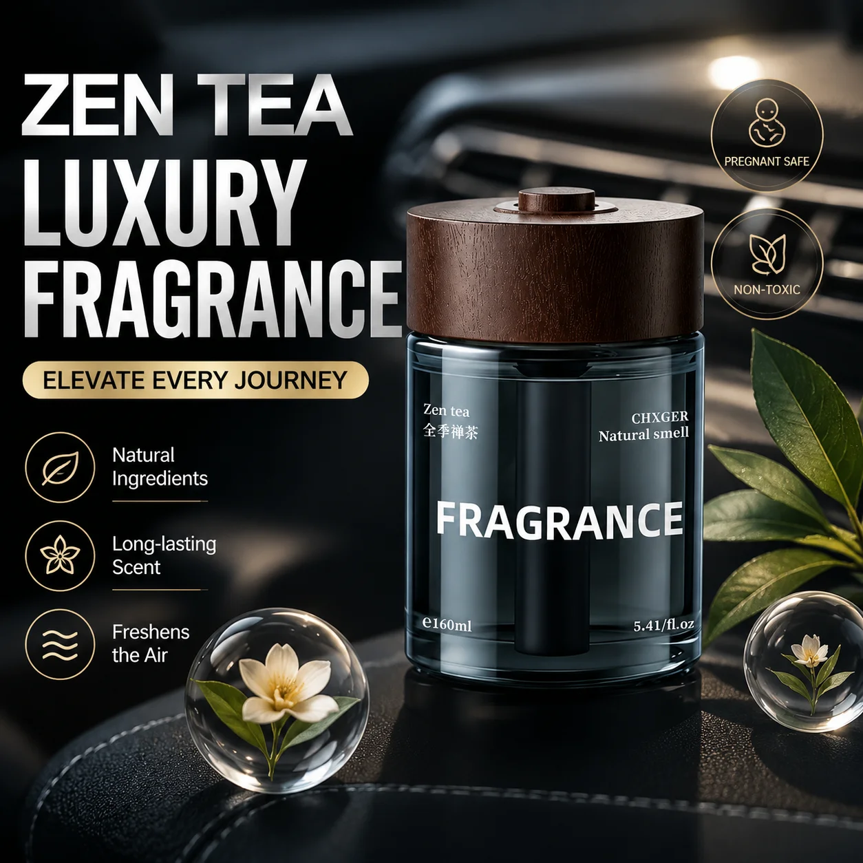Car aromatherapy with advanced feeling, long-lasting fragrance, solid ointment for household use, odor removal and deodorization