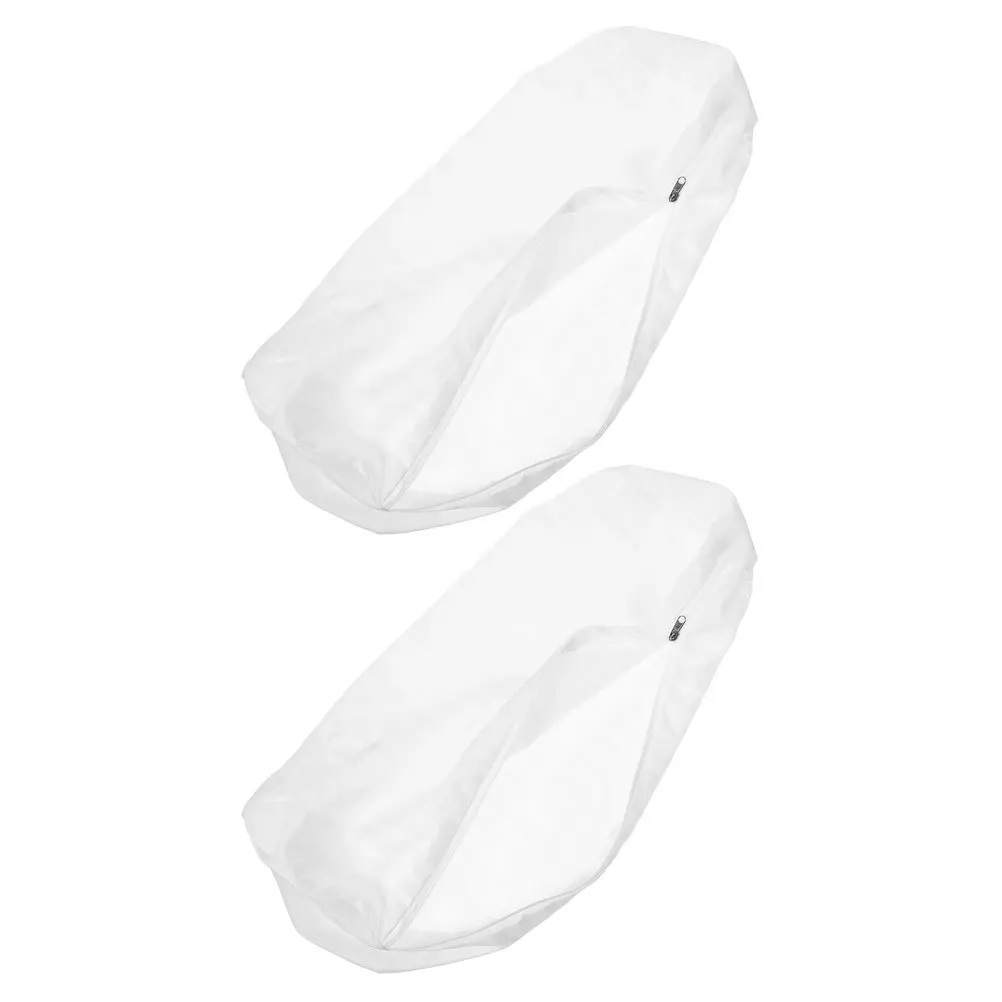 

2pcs Long Cylinder Pillowcase Soft Removable Zipper Closure For Sofa Bed Neck Roll Pillow Covers Cylindrical Pillow Case