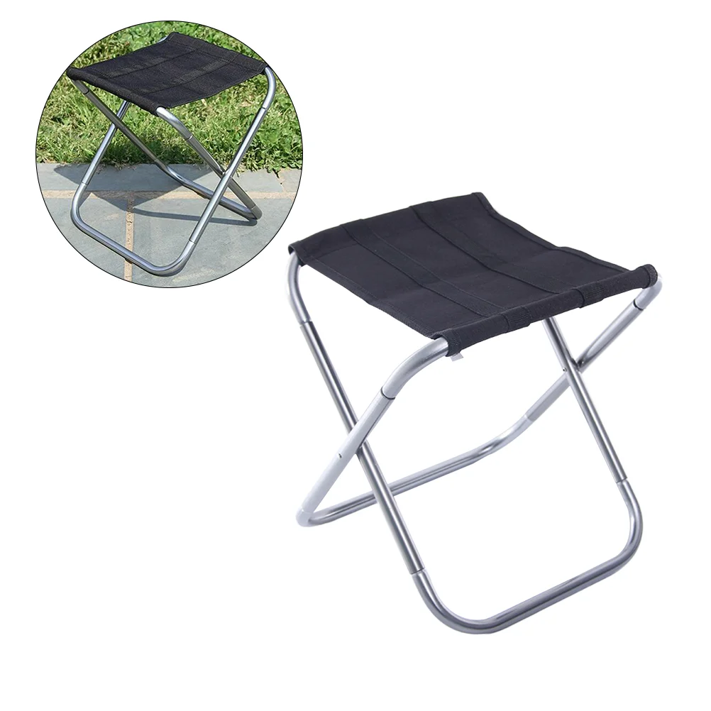 Portable Travel Train Chair BBQ Stool Folding Bench Outdoor Rest Seat Fishing Aluminum Alloy