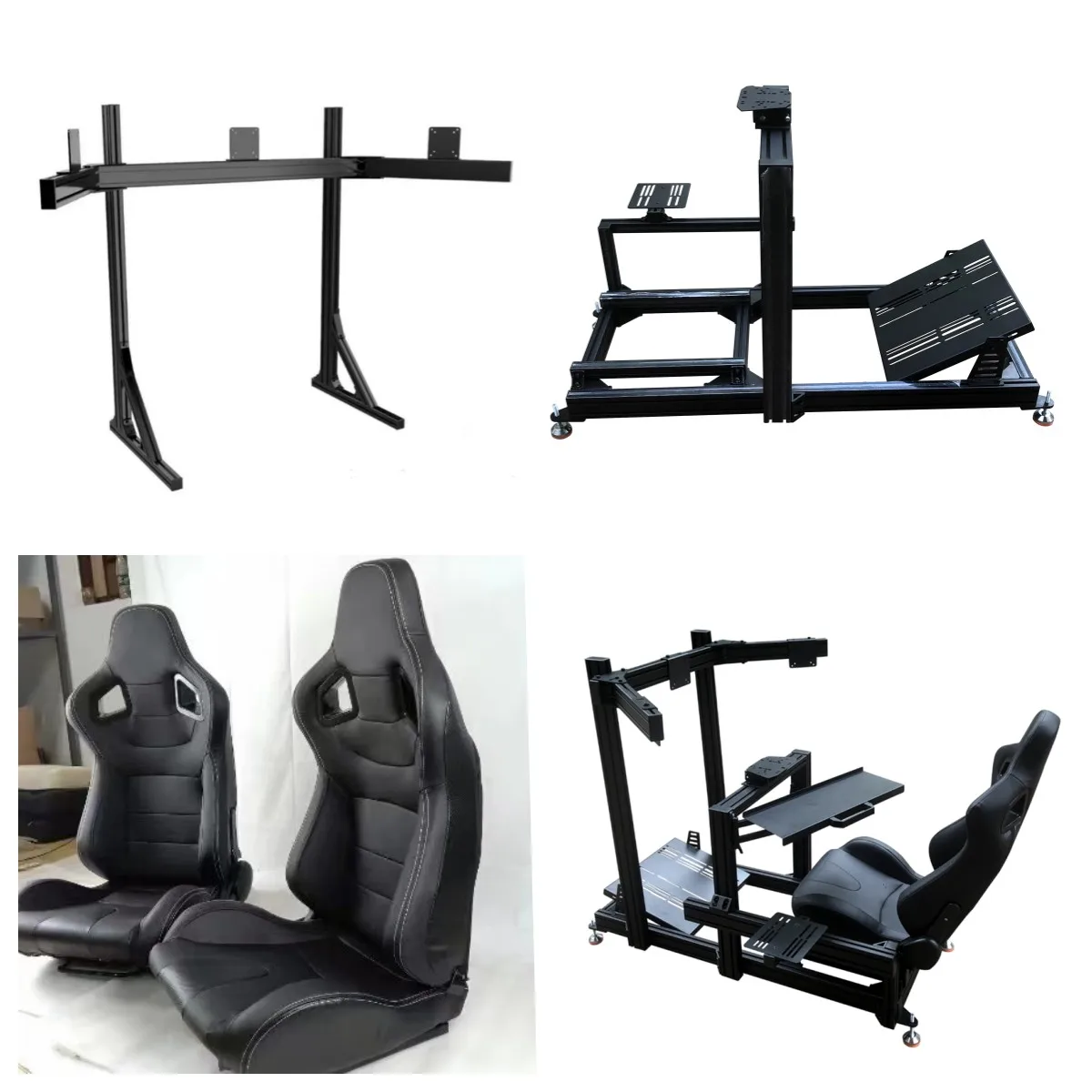 ized Multi Monitor Mount Screen Hanger  Aluminum Alloy Profile Adjustable Arm Floor Bracket TV Game Three Monitor Stand