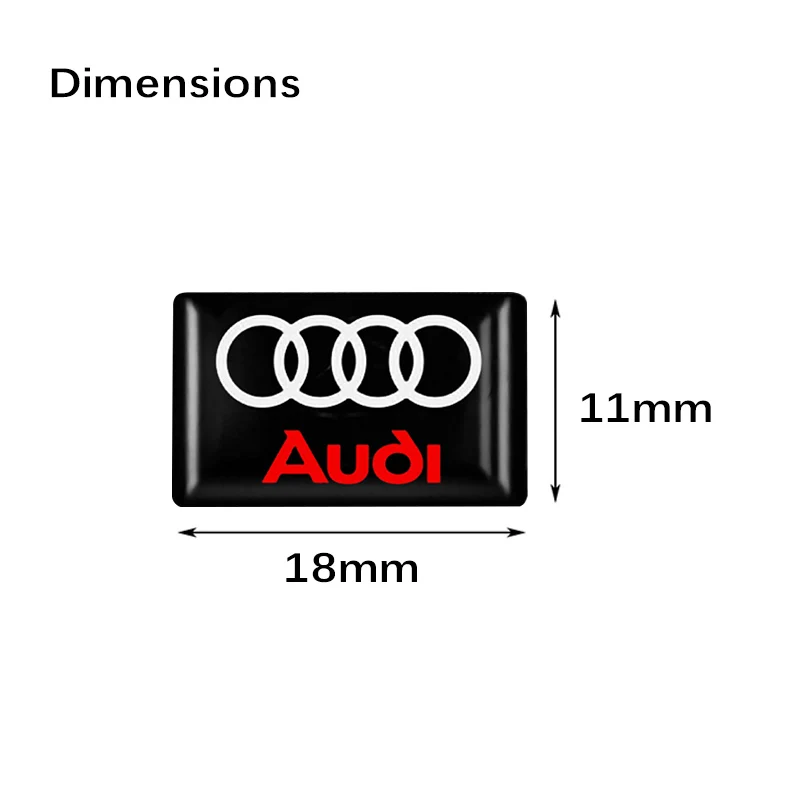 For Audi For Audi S line A4 b6 b8 b7 b9 b5 A6 A3 A8 Q3 Q5 Q7 10/20/50PCS 3D Styling Car Epoxy Emblem Stickers Decor Accessories