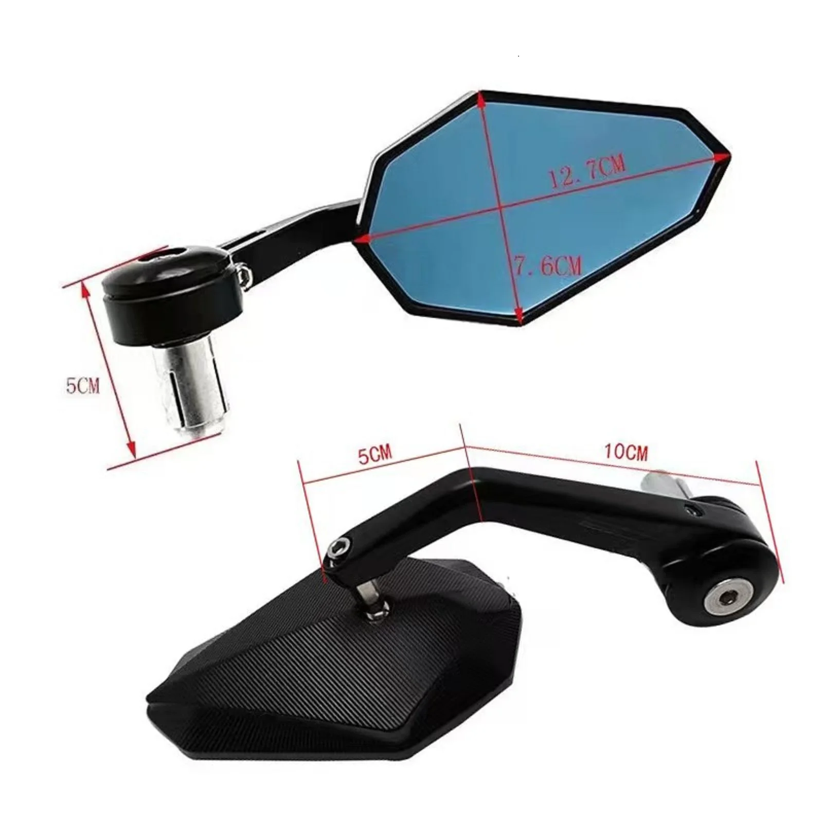 7/8 "دراجة نارية بار نهاية مرآة الرؤية الخلفية المرايا الجانبية ل Ducati Honda CB650R كاواساكي ياماها MT03 سوزوكي SV650 GSXS750 Benelli
