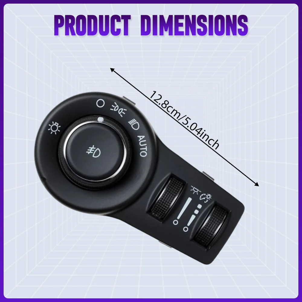 Auto-Scheinwerfer-Nebelscheinwerfer-Steuerschalter mit Auto für Jeep Cherokee 2014 2015 2016 2017 2018 2019 68154356AB 68154356AA