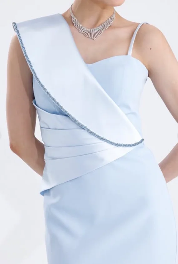 High Quality Customized  Ankle Length Sleeveless High Fork Dresses for Women Party Wedding Evening Gown فساتين حفلات التخرج