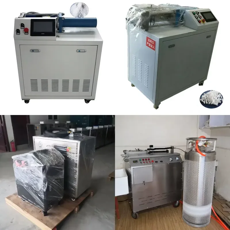 AP01 Food Grade Dry Ice Particles Machine Block Granular Dry Ice Making Equipment for Commercial Use