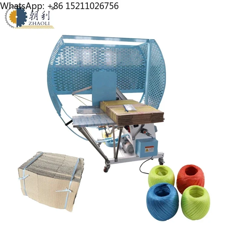 

Corrugated cardboard binding strapping machine / PE tying bundling machine