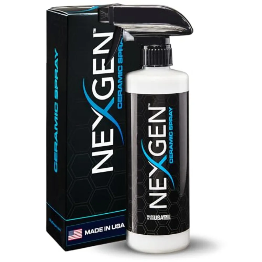 

Nexgen Ceramic Spray Silicon Dioxide Easy to Apply Ceramic Coating Spray for Cars RVs Motorcycles Boats and ATVs Professional-G