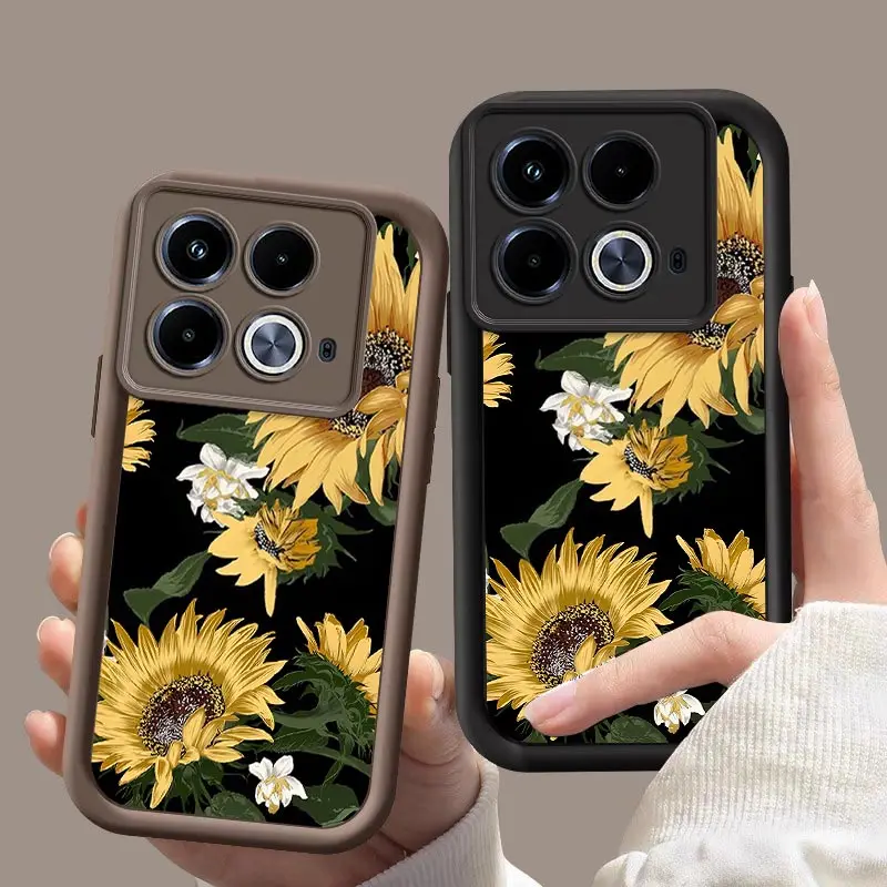 Note40 Sunflower Phone Case For Infinix Note 30 Pro 30VIP 12 12Pro Smart 8 7 6 Zero 30 Shockproof Protection Back Cover