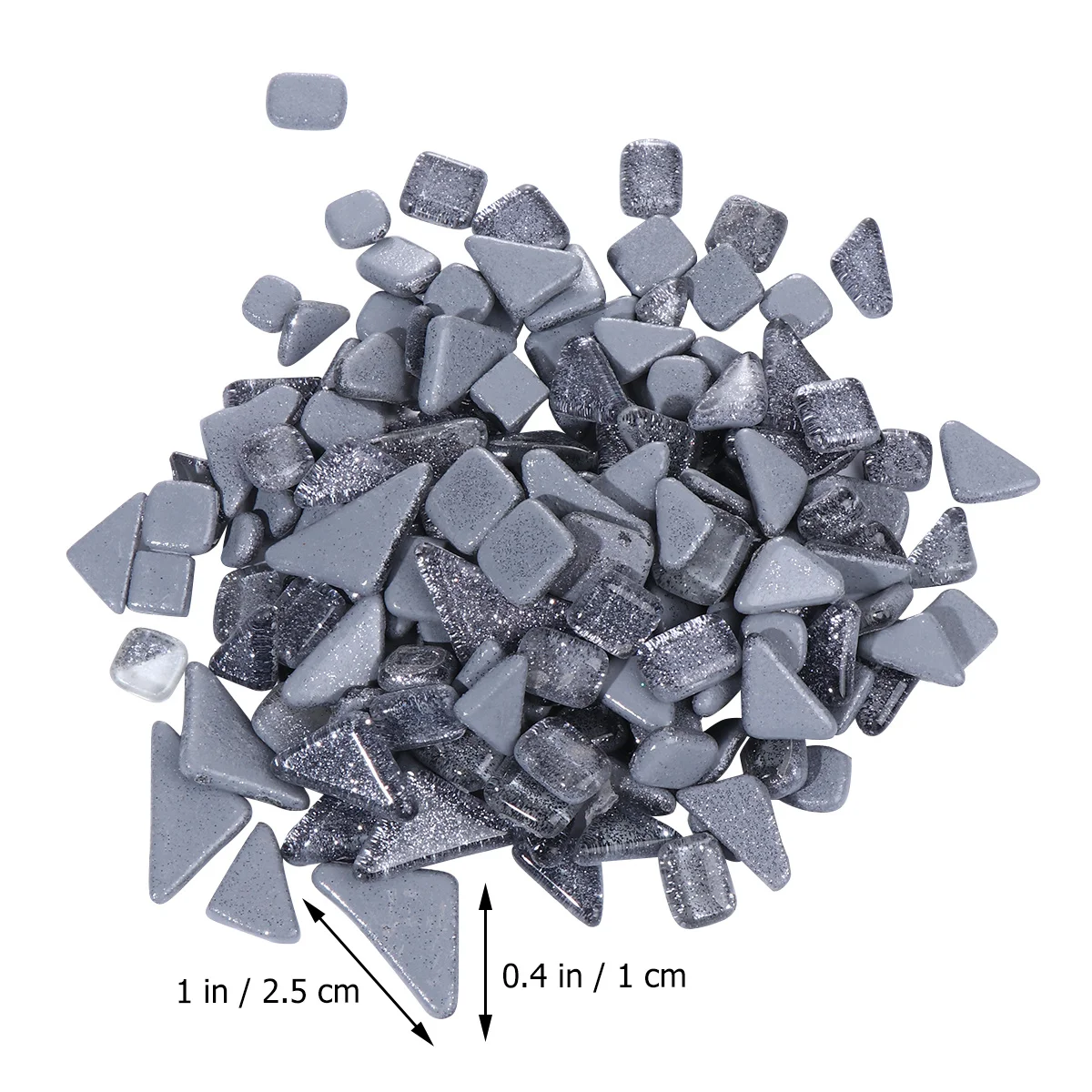 

500G Crystal Glass Mosaic Stones Glitter Irregular Smooth DIY Craft Decor for Home Lamp Table Art Projects Stone Crystal