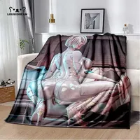 Sexy Anime 2B Nier Throw Blanket game Sexy Art Bikini Soft Flannel Thin Blankets for Bed Sofa Cover Bedspread Home Decor