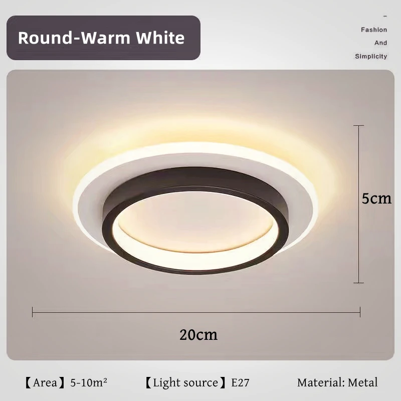 Moderne Eenvoudige Led Decor Plafondlamp Nordic Luxe Indoor Plafondlamp Woonkamer Gangpad Slaapkamer Creatieve Metalen Plafondlamp
