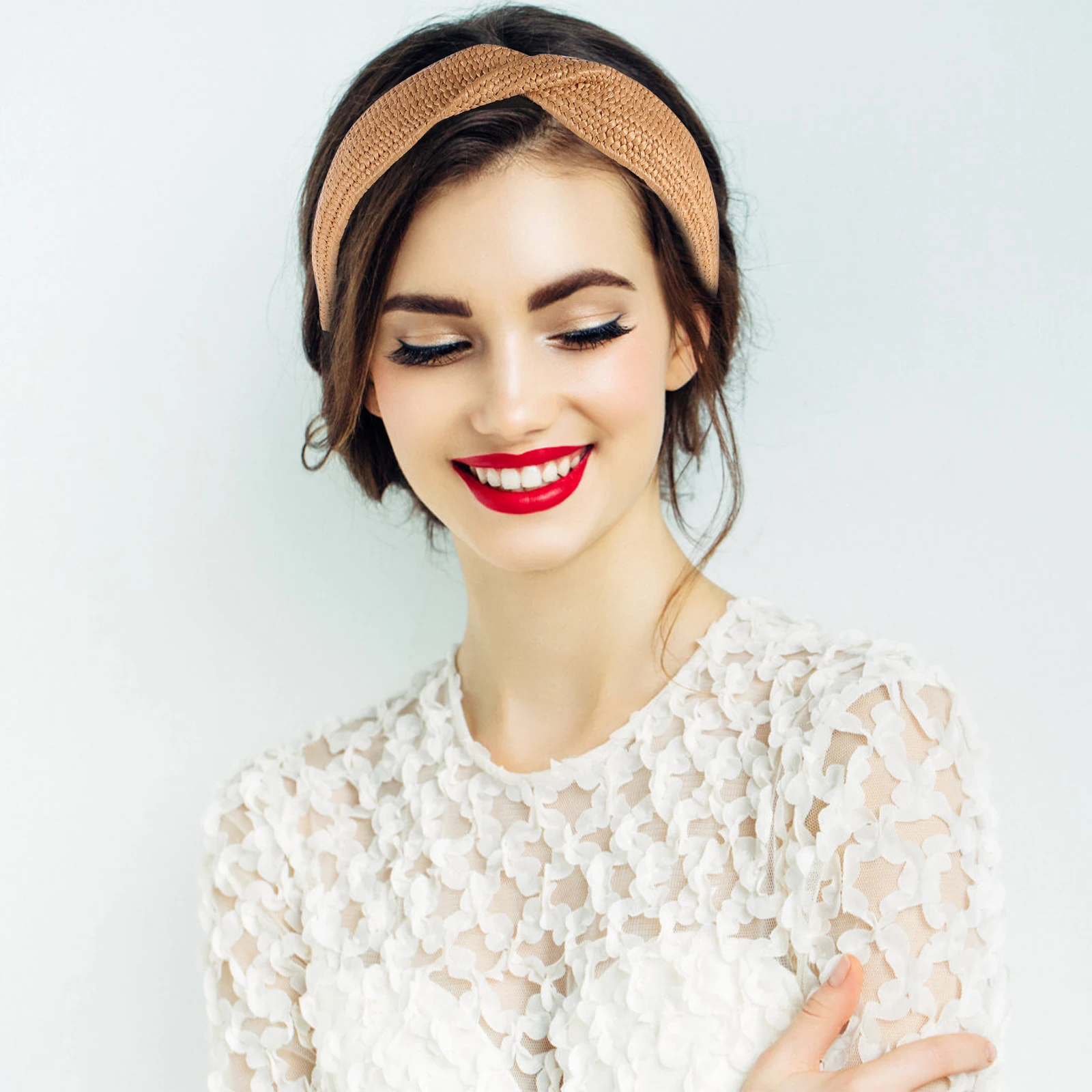 

Woven Headbands Hoops Knotted Band Braid Boho Knotted Hair Band Style Durable Accessories Women Party Daily