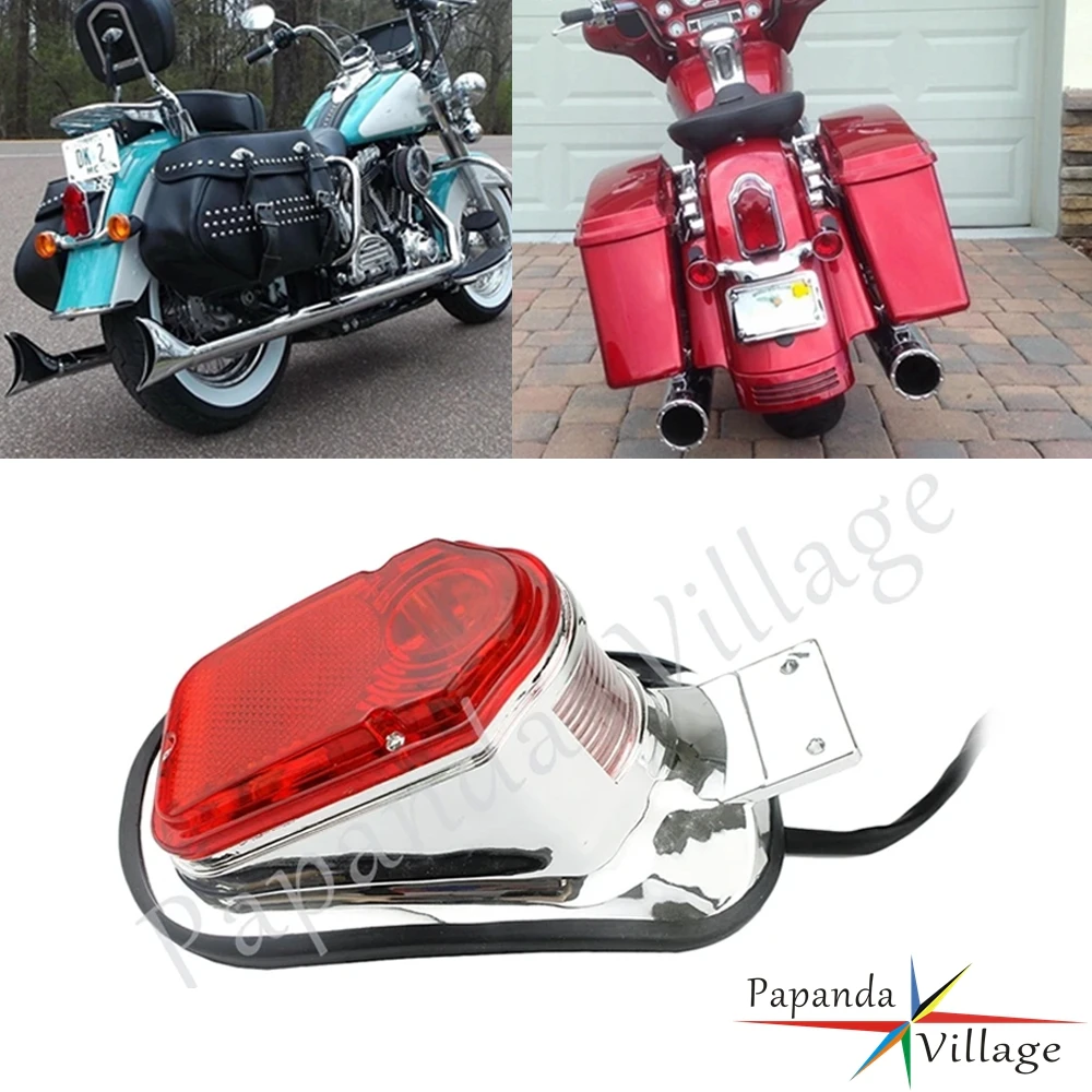 

Universal Motorcycles Brake License Plate Light For Harley Sportster Dyna Softail Touring Custom Rear Tail Lights Lamp Tombstone
