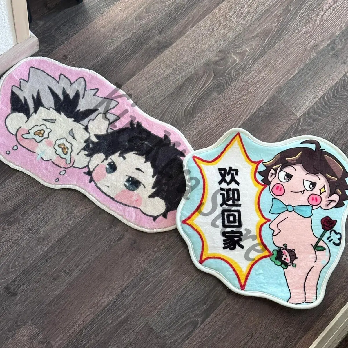 

Haikyuu!! Cosplay Footcloth Oikawa Tooru Decorate Special-shaped Kotaro Bokuto Akaashi Keiji Coffee Table Bedside Blanket Rug