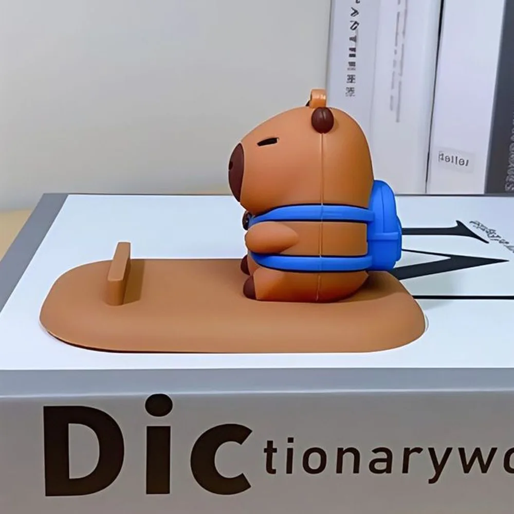 거북이 카피바라 전화 홀더 그림 모델 지원 카피바라 휴대 전화 스탠드 데스크 장식 만화 카피바라 휴대 전화 브래킷