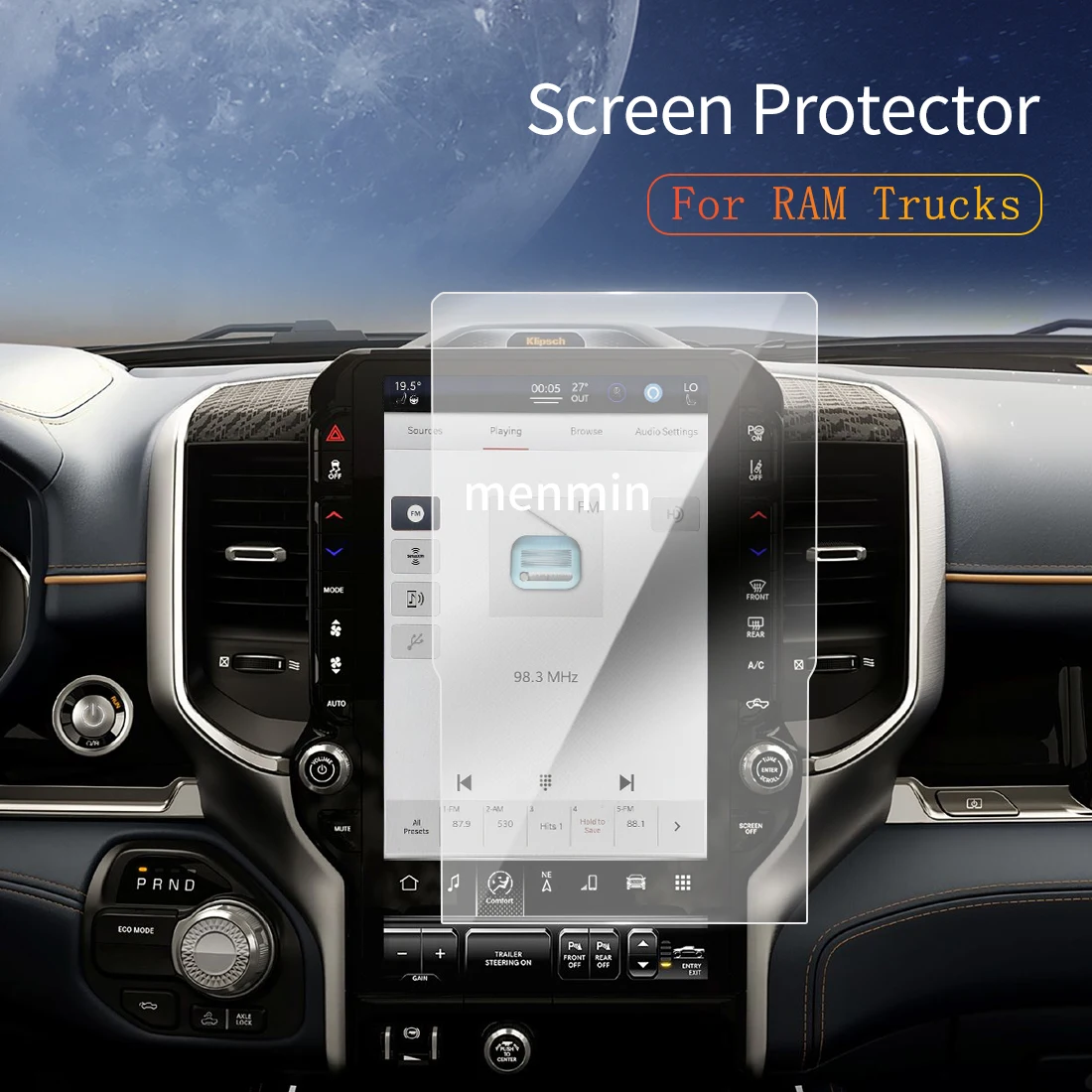 

Car Stickers Dash Carplay Mirror Screen Protector Display Tempered Glass Protective Film Vehicle For25 Dodge RAM Trucks