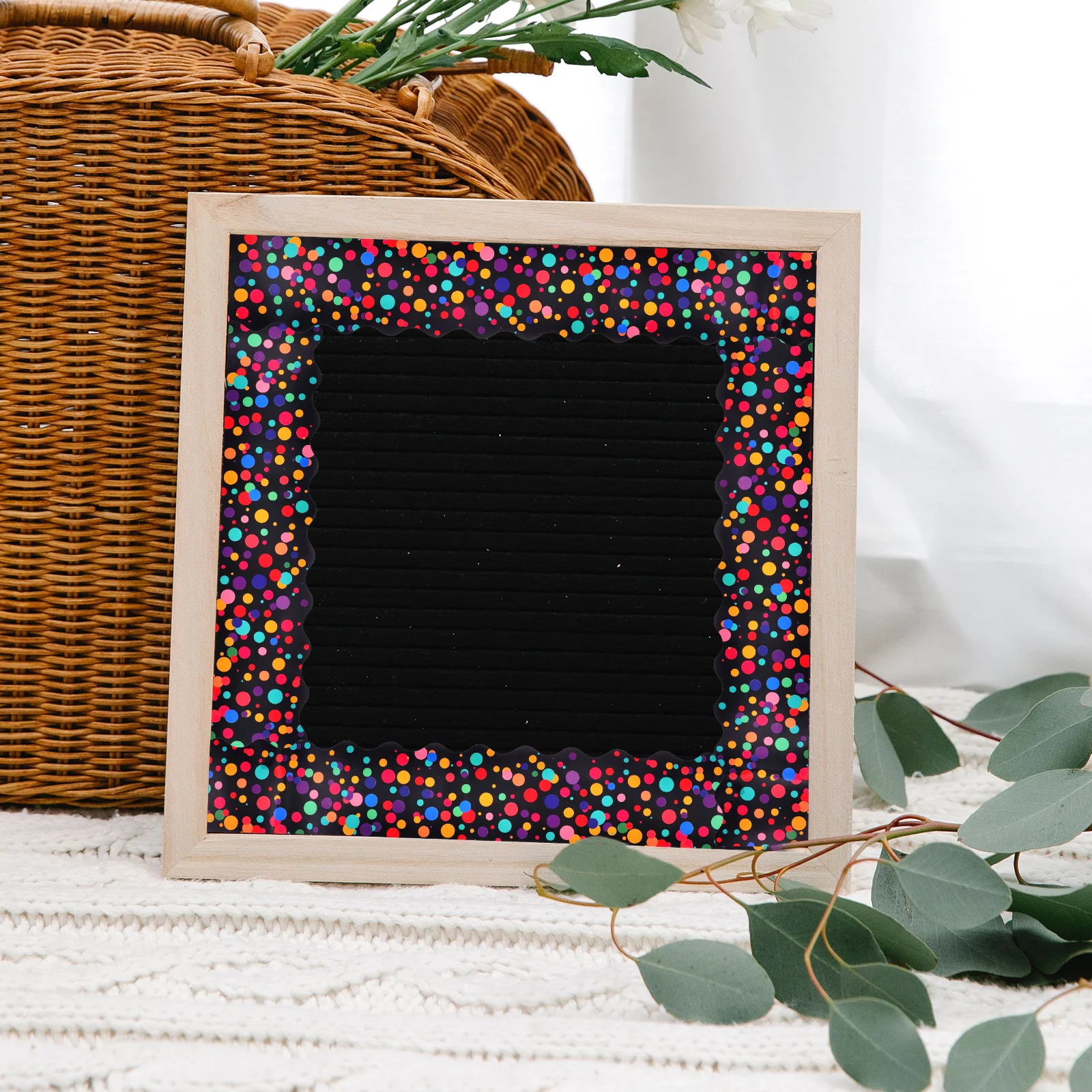 

Colorful Stickers Bulletin Board Decorative Border Blackboard Diy Removable Paper Borders for Boards Decals