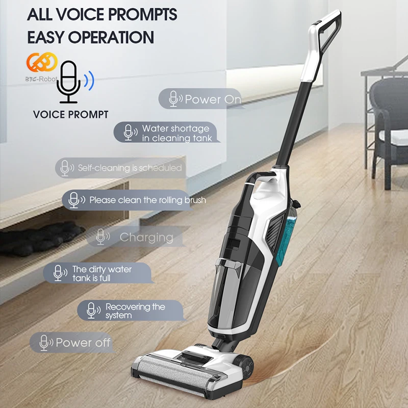 Cordless Washer Vacuum Cleaner Suck Liquid and Solid Dust Both Dry Wet Floor Handheld Washer Vacuum Cleaner