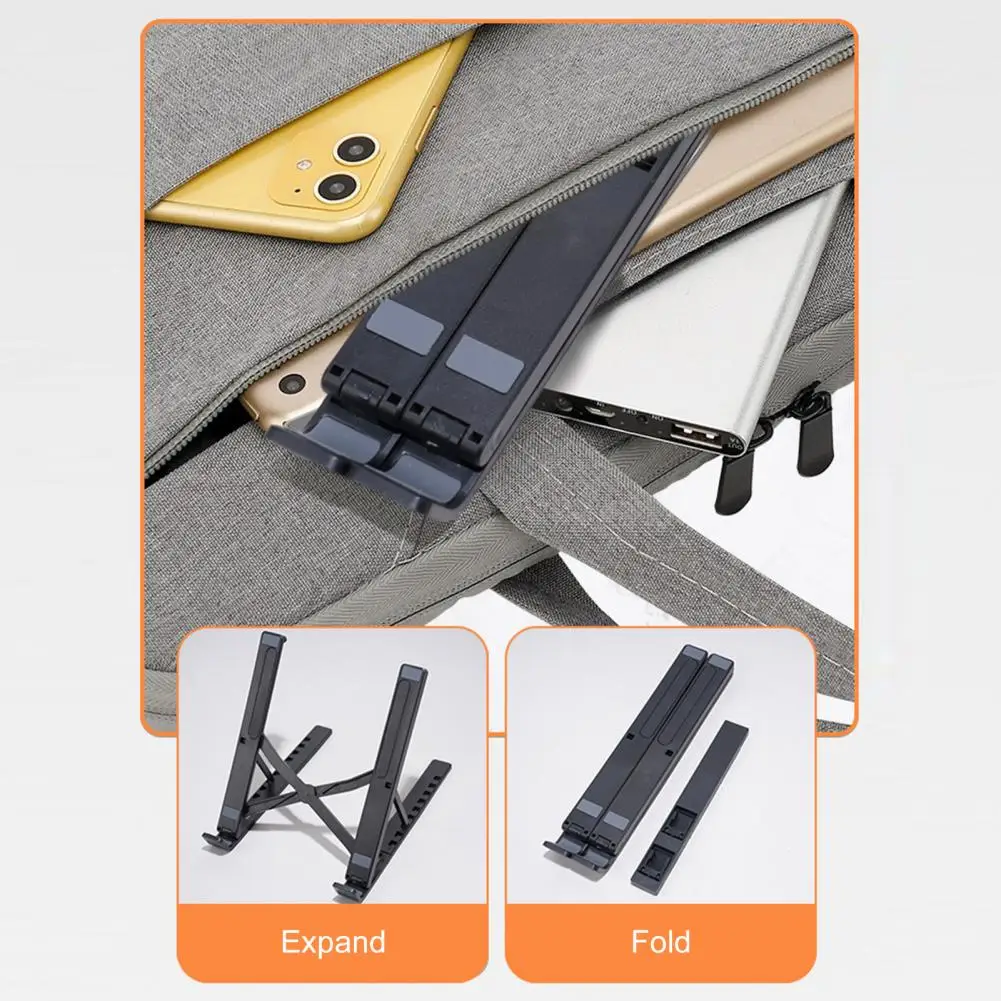 Suporte antiderrapante para laptop, suporte ajustável para laptop com altura ajustável, suporte de carga forte para conforto