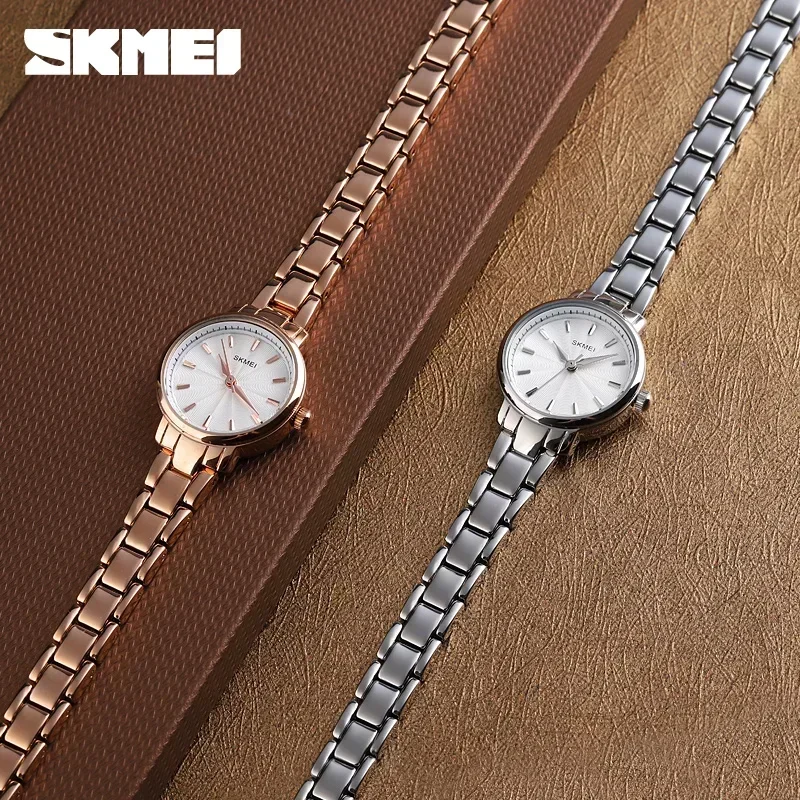 SKMEI 1410 Wrist Waterproof Stainless Steel Women Watches Luxury Montre Femme Quartz Watch Women Fashion Ladies Watches