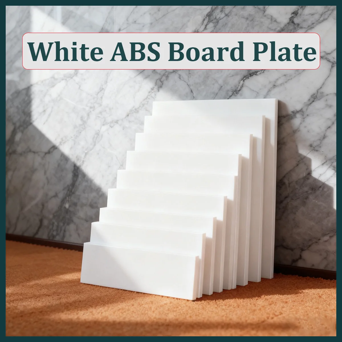 White ABS Board Plate | Plastic Transformation Board for DIY Model Making, Construction Model Accessories, Thk 0.5-5mm