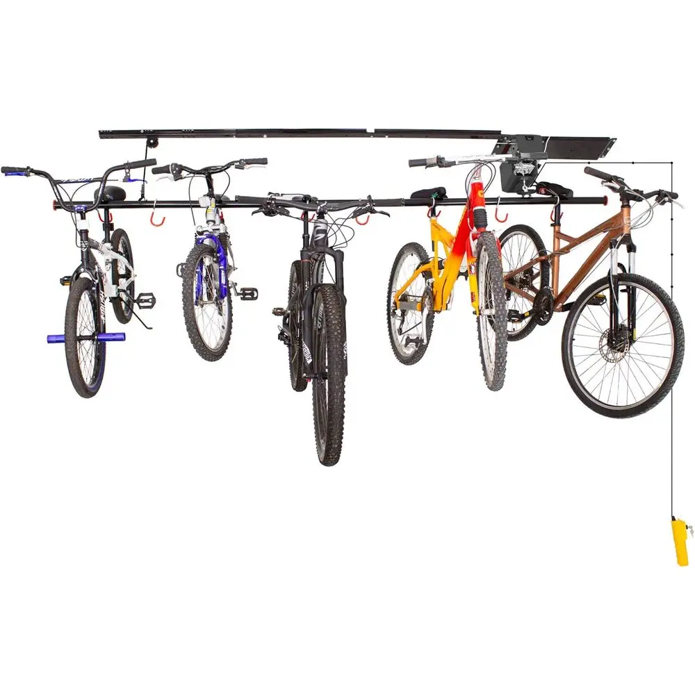 

Motorized 8-Bike Rack, Lit, Black