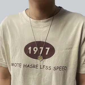 Kalung Liontin Alu Vajra Perak Murni Asli 925 Murni untuk Pria dan Wanita Perhiasan Jimat Vermeil Emas Bentuk Bulat untuk Pria dan Wanita 12 kalung vajra penjualan terbaik - №