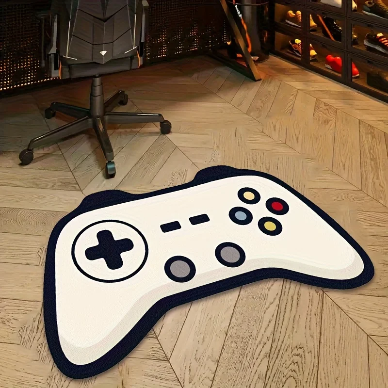 VIKAMA Stylish Gaming Controller Decorative Floor Mat Gaming Room Living Room Bedroom Decorative Rug Home Decoration