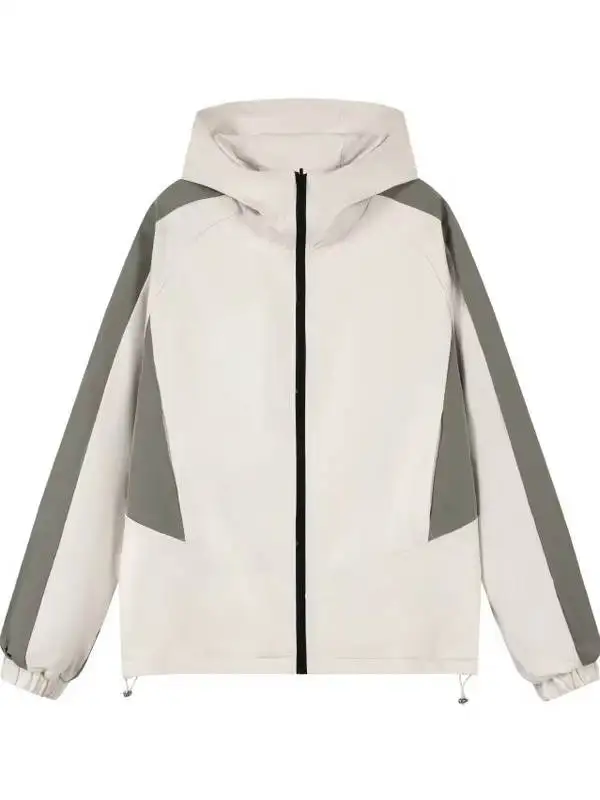 

Модная двусторонняя мужская куртка с капюшоном, ветрозащитная, для активного отдыха, для альпинизма, с контрастными цветовыми блоками, в американском стиле, повседневная, свободного кроя.