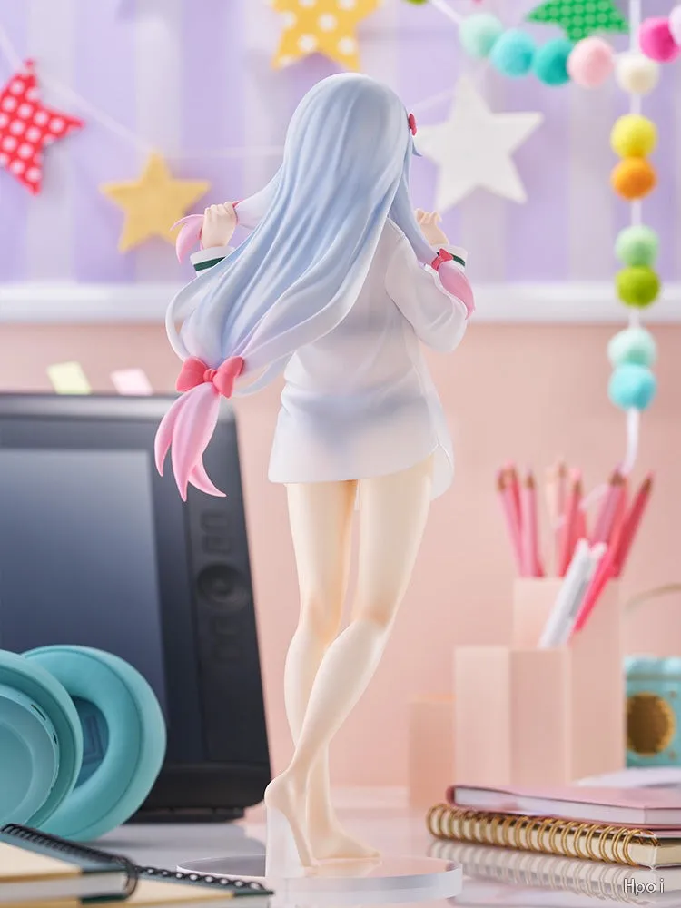 In Stock 100% Original FuRyu TENITOL TALL Eromanga‑sensei Sagiri Izumi 30cm White Shirt Ver. Anime Figure Collectible Model