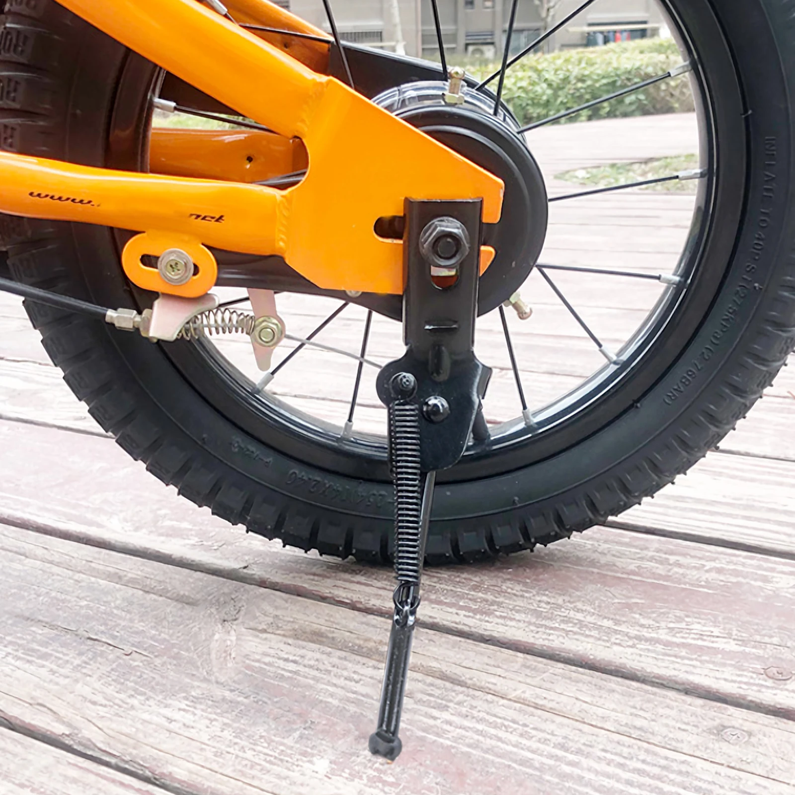 

18 Inch Bike Kickstand For Mountain Road Folding Bicycle Durable Waterproof Wear Resistant Easy Install Safe Parking Rear
