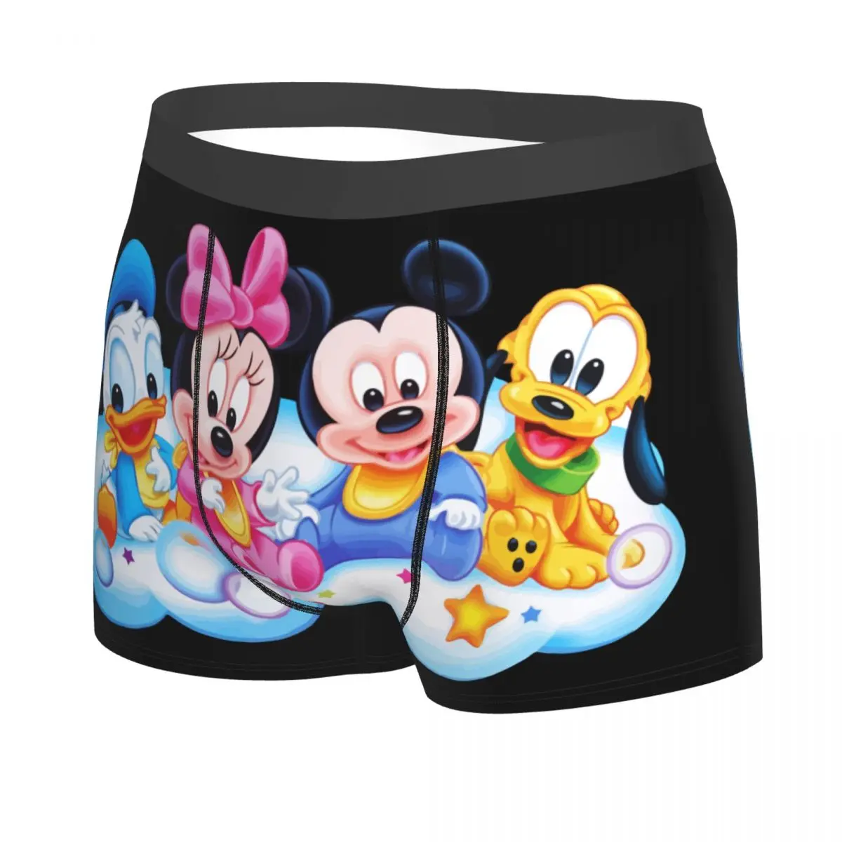 Custom Novelty Mickey Mouse Boxers Shorts Panties Men's Underpants Comfortable Donald Duck Minnie Briefs Underwear