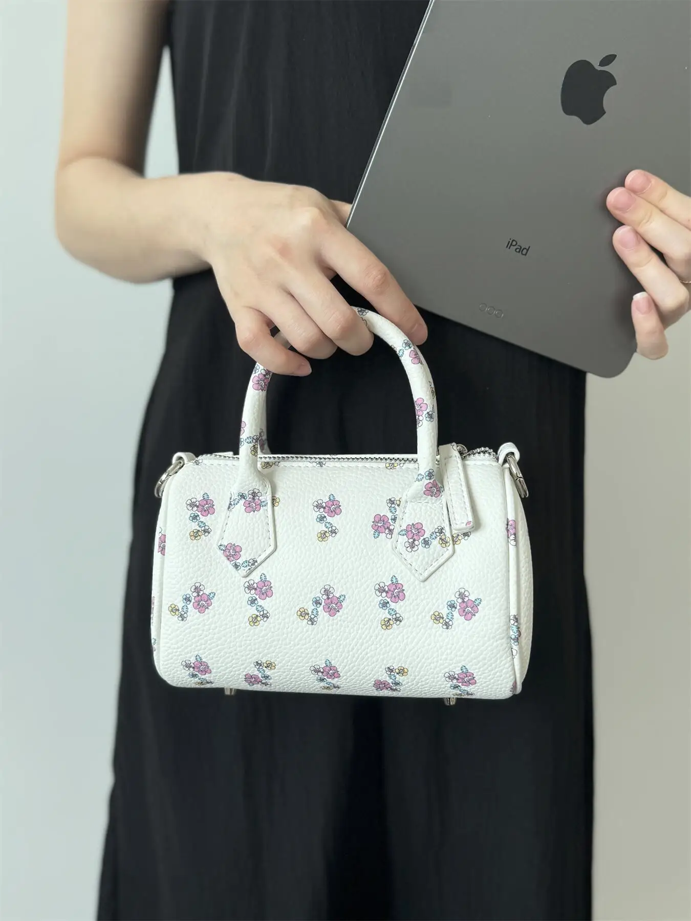 

Сумка для боулинга с принтом, женская сумка Cany, одинарная сумка из искусственной кожи с мягкой поверхностью и застежкой-молнией, повседневная сумка через плечо