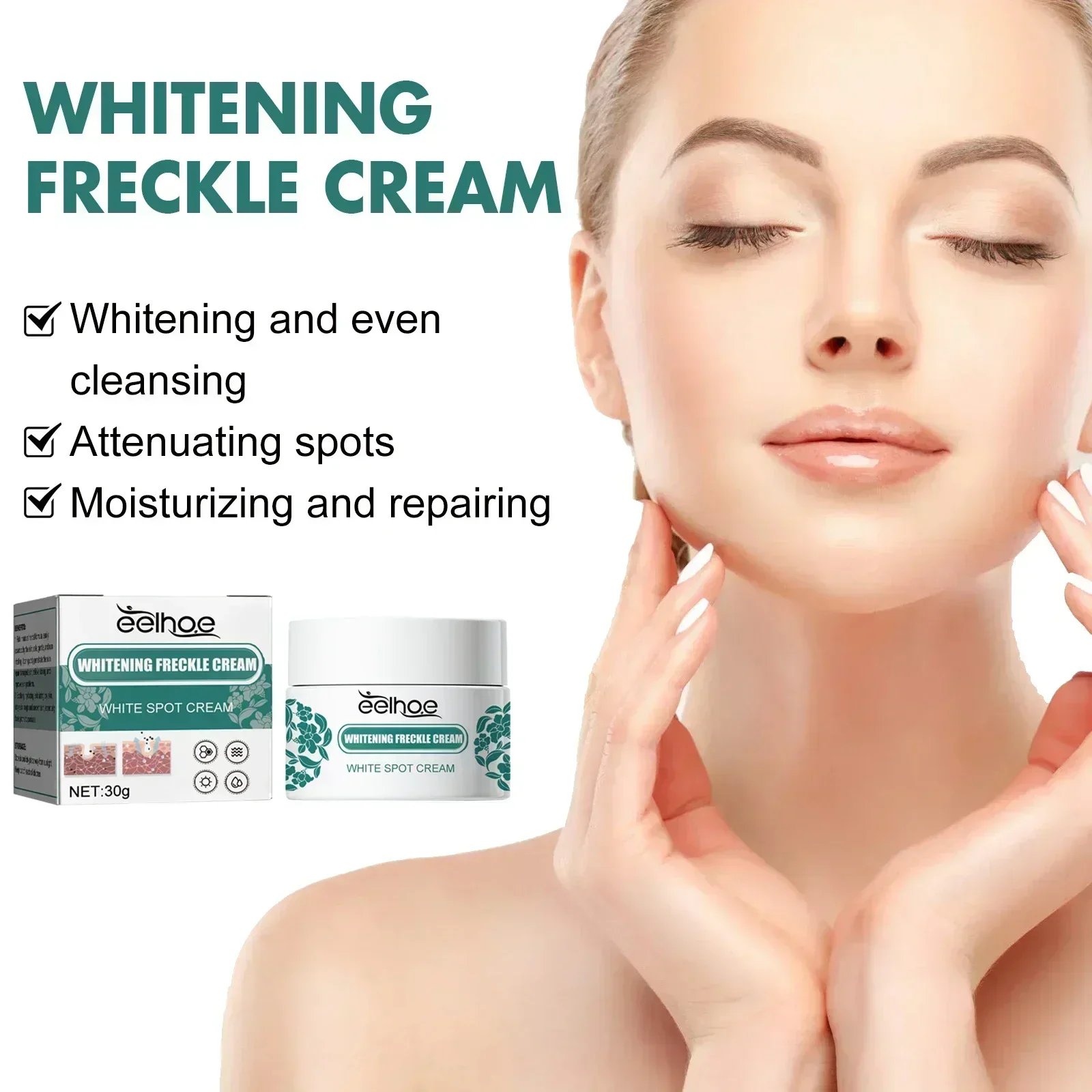 HOT SALELighten Dark Skin Whitening Frckle Removal Dark Spots Freckles Brighten Facial Skin Firming Reduce Melanin Products