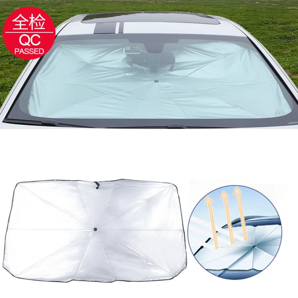 

Foldable Car Sunshade Umbrella Type Sun Shade for Car Window Summer Sun Protection Heat Insulation Cloth for Car Front Shading