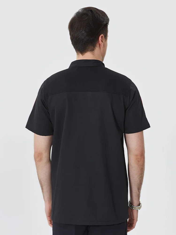 سترة طاه قابلة للتنفس ، ملابس عمل تقديم الطعام في المقصف ، معطف الموظفين ، زي الطبخ ، قميص طهي المطعم ، قمم ، زي المخابز