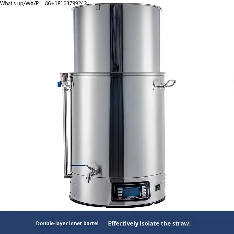 

All-In-One Home & Commercial Automatic Brewing Equipment Small Self-Brewing Craft Beer Machine with Motor Boiling Fermentation