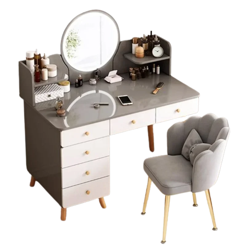 Multifunctional Mirrors Dressing Table Chair Box Dressers Dressing Table Toiletries Comfortable Penteadeira Bedroom Furniture