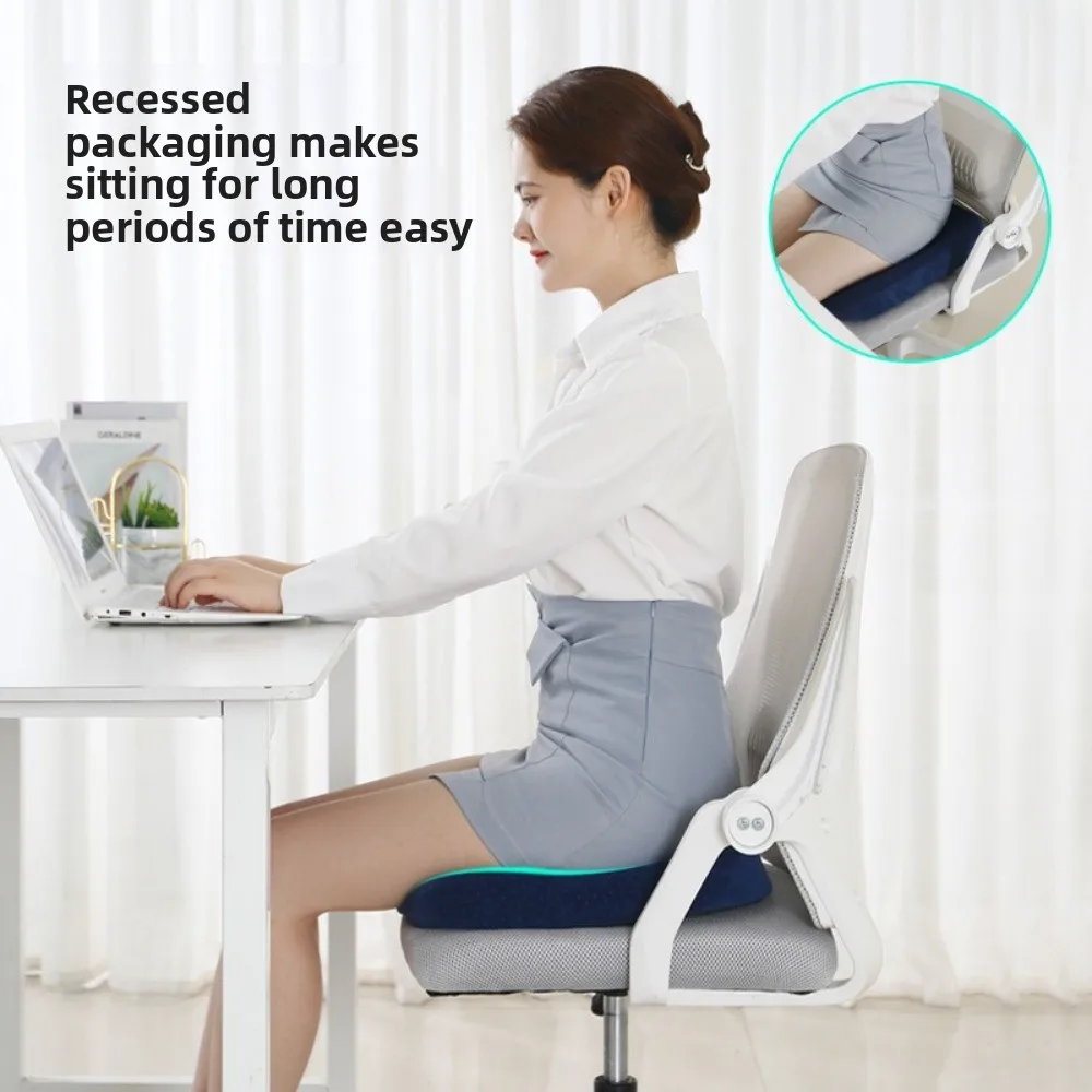 

Ergonomic Design High Resilience Cushion Breathable Anti-Slip Tailbone Pillow High Resilience Ultra Soft Car Seat Cushion