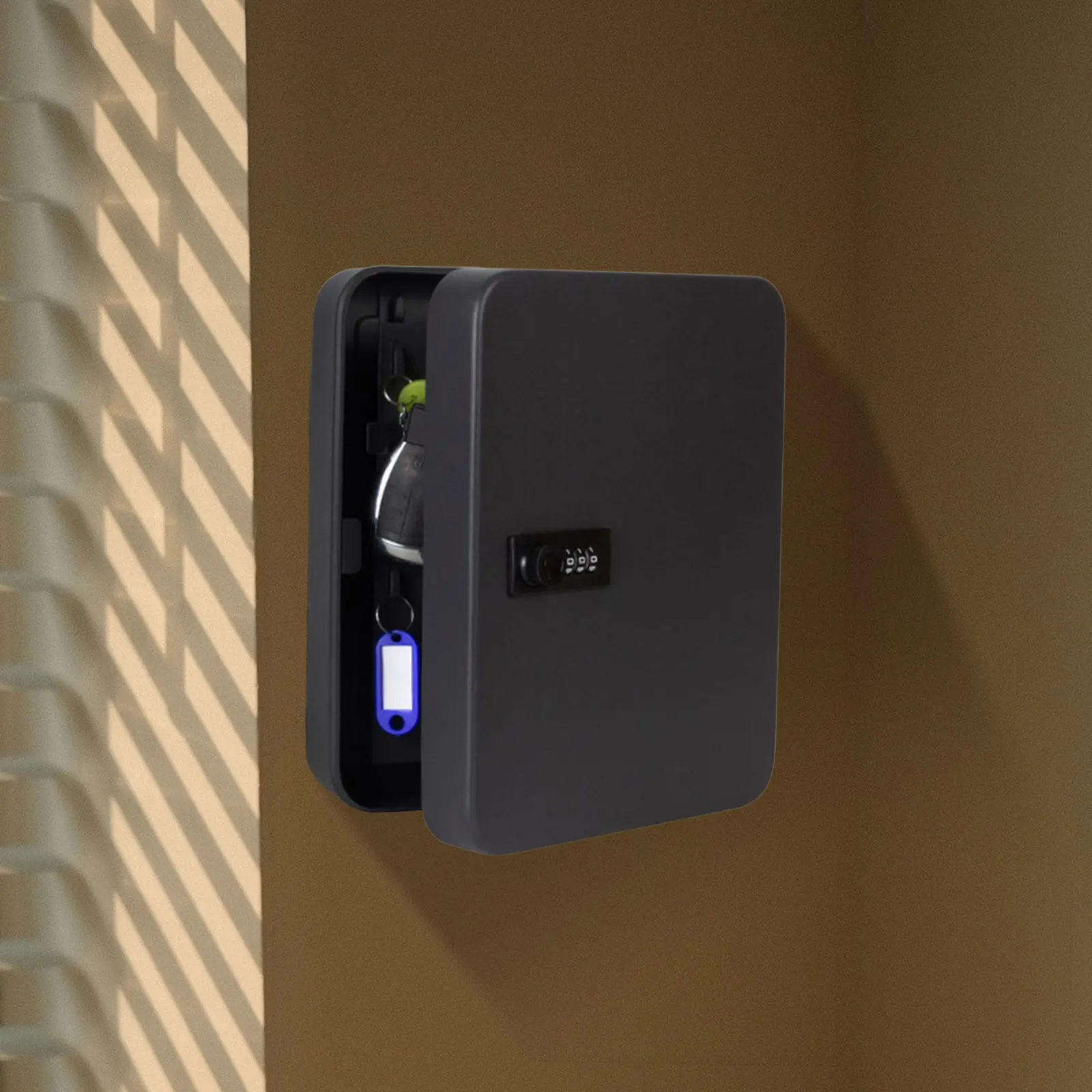 Metal Key Lock Box, Key Management Cabinet, Combination Lock, Caixa de armazenamento para casa, parede, escritório, hotéis