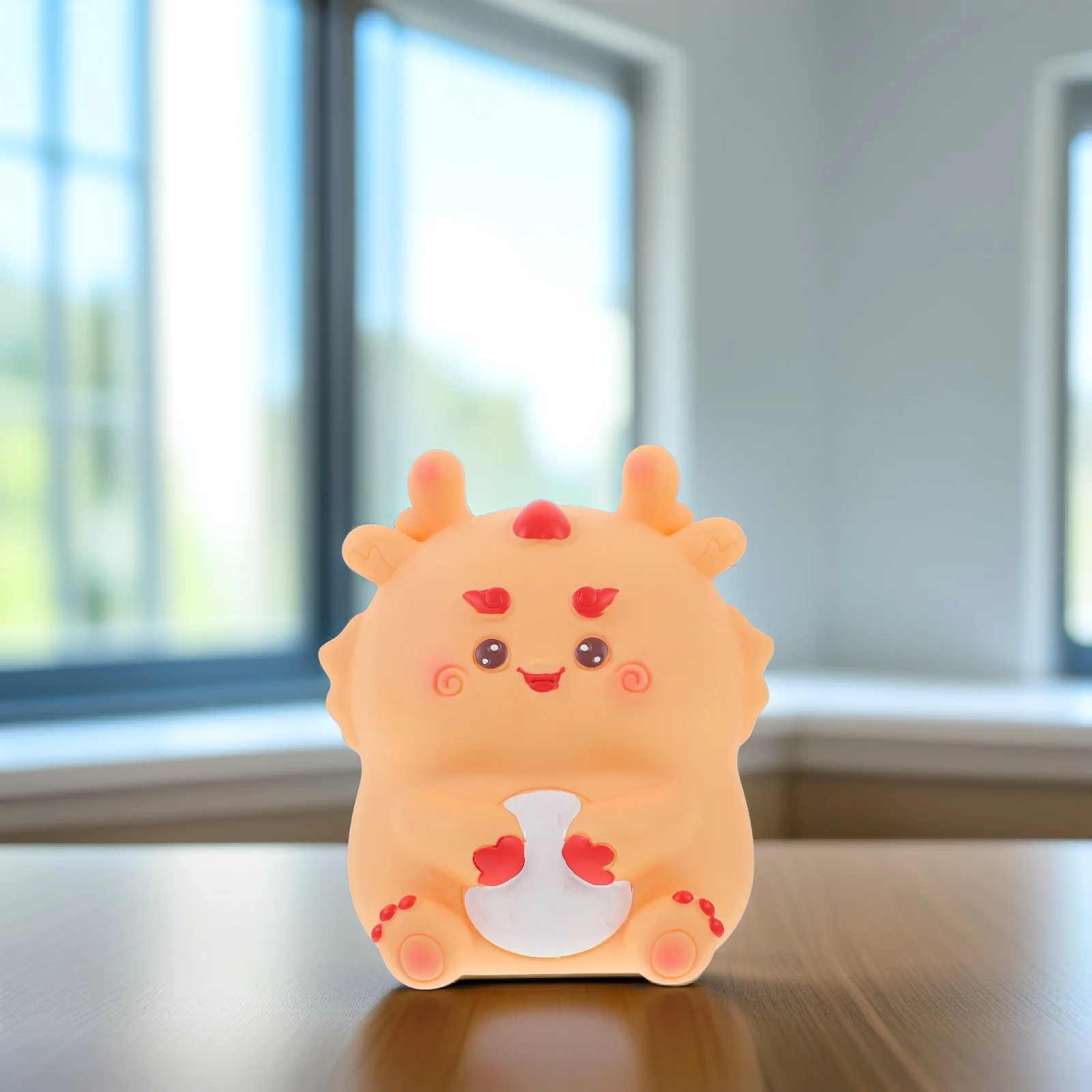 

Funny Cartoon Dragon Shaped Piggy Bank Vinyl Coin Storage Pot Large Capacity Creative Money Box Desktop Saving Jar Gift