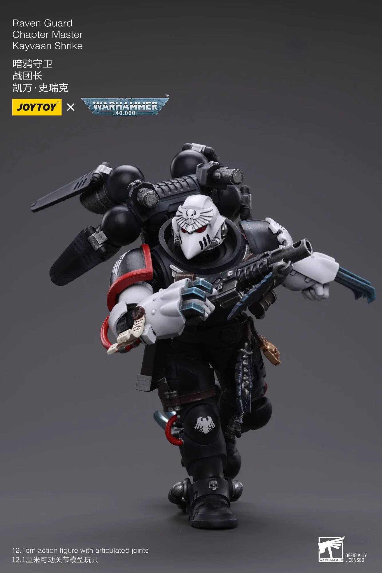 JOYTOY 1/18 Action Figure Raven Guard Chapter Master Kayvaan Shrike Anime Collection Military Model