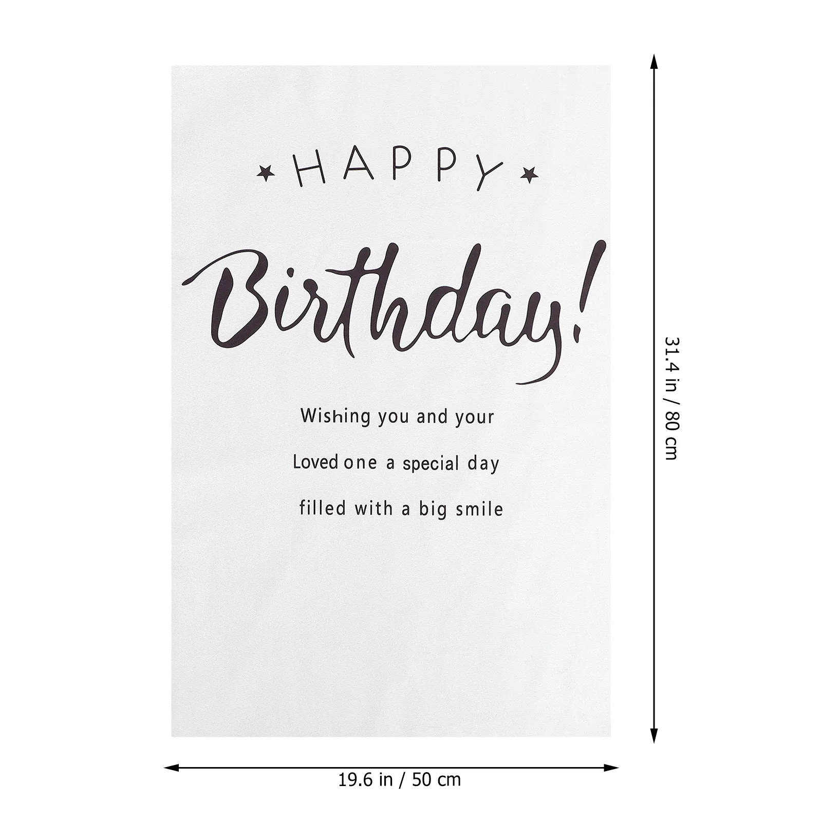 

Happy Birthday Backdrop Polyester Simple Pattern Birthday Party Photo Background Wall Hanging Decorative Props Party Supplies