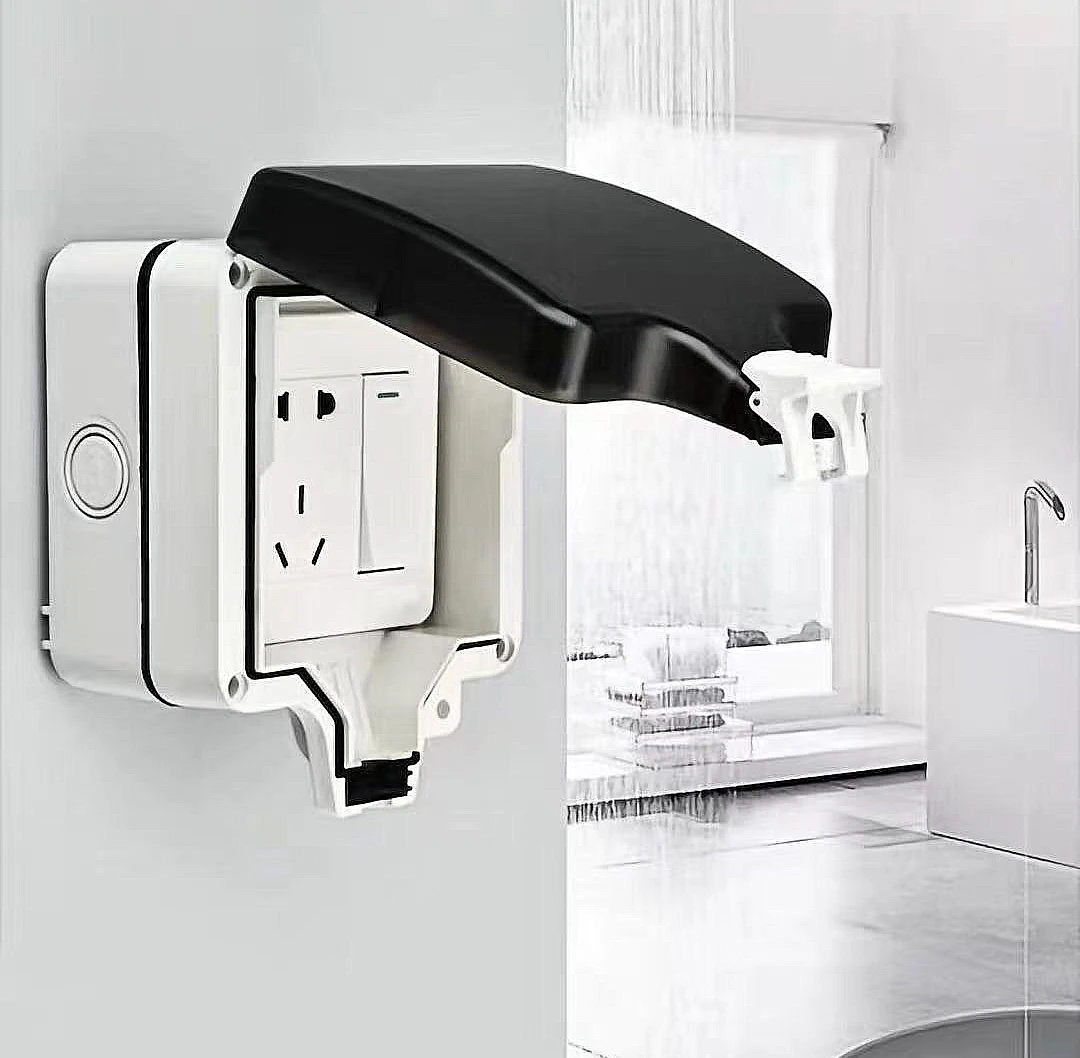 1 Gang Light Switch  IP66 Waterproof Outdoor Wall Mount Enclosure Weatherproof Case For Bathroom Exterior Wall Switch